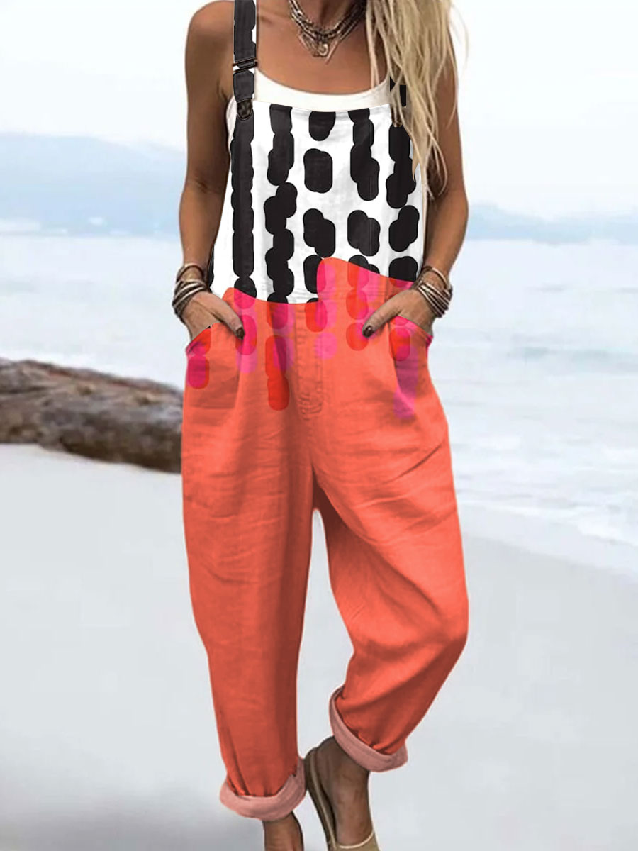 Karen | Two-Tone Beach Jumpsuit