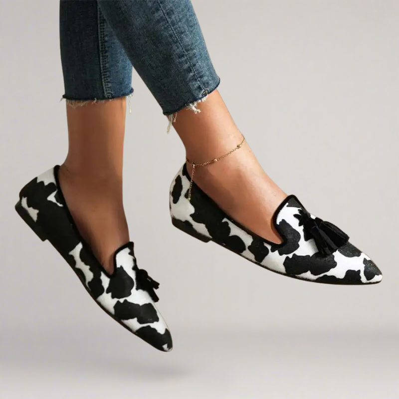 Amaya™ | Handcrafted Eco-Leather Loafers with Print