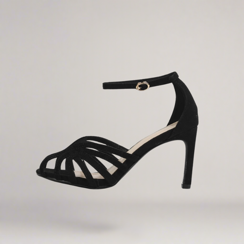 Amaya™ | High Heel Faux Leather Sandal