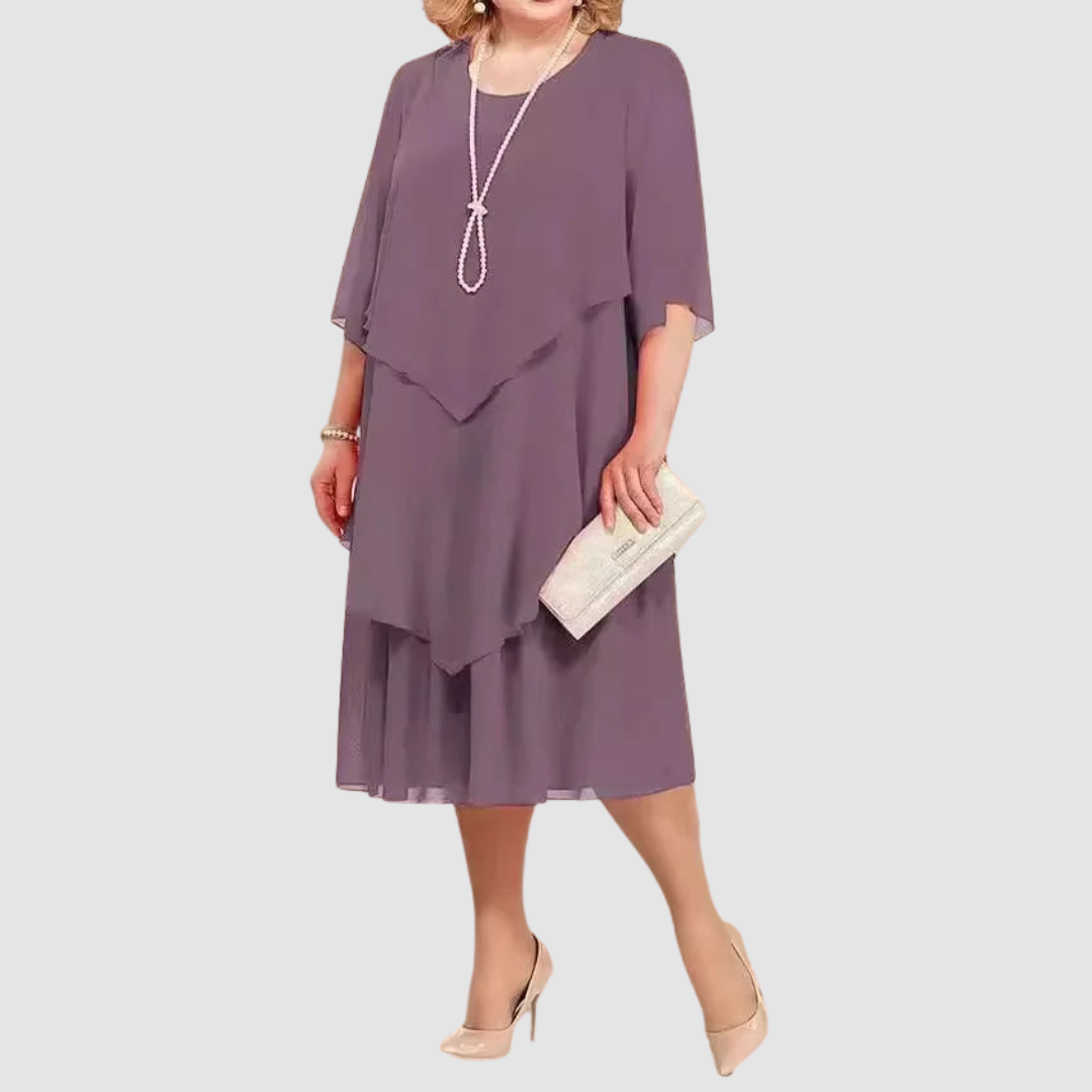 Elyce™ Comfortable Elegant Chiffon Midi Dress