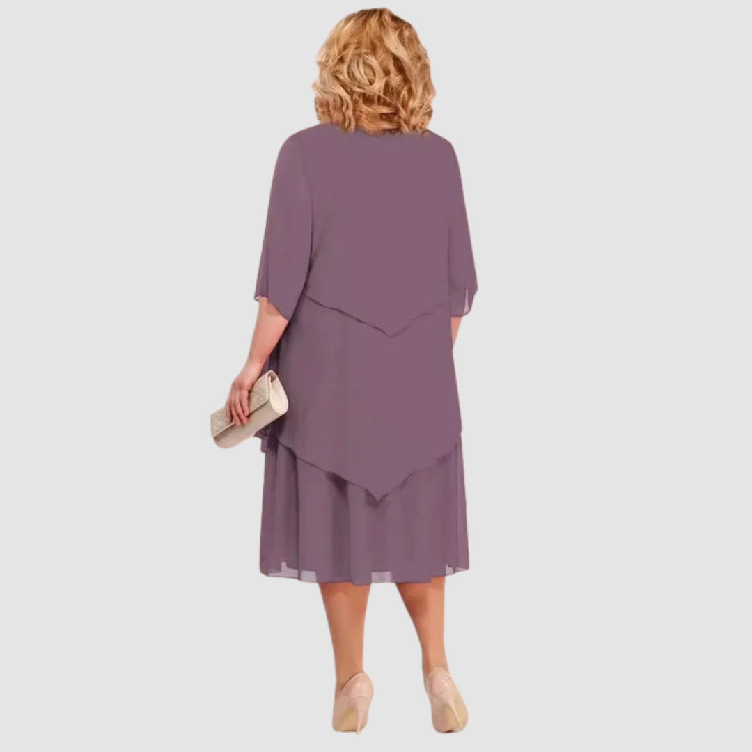 Elyce™ Comfortable Elegant Chiffon Midi Dress