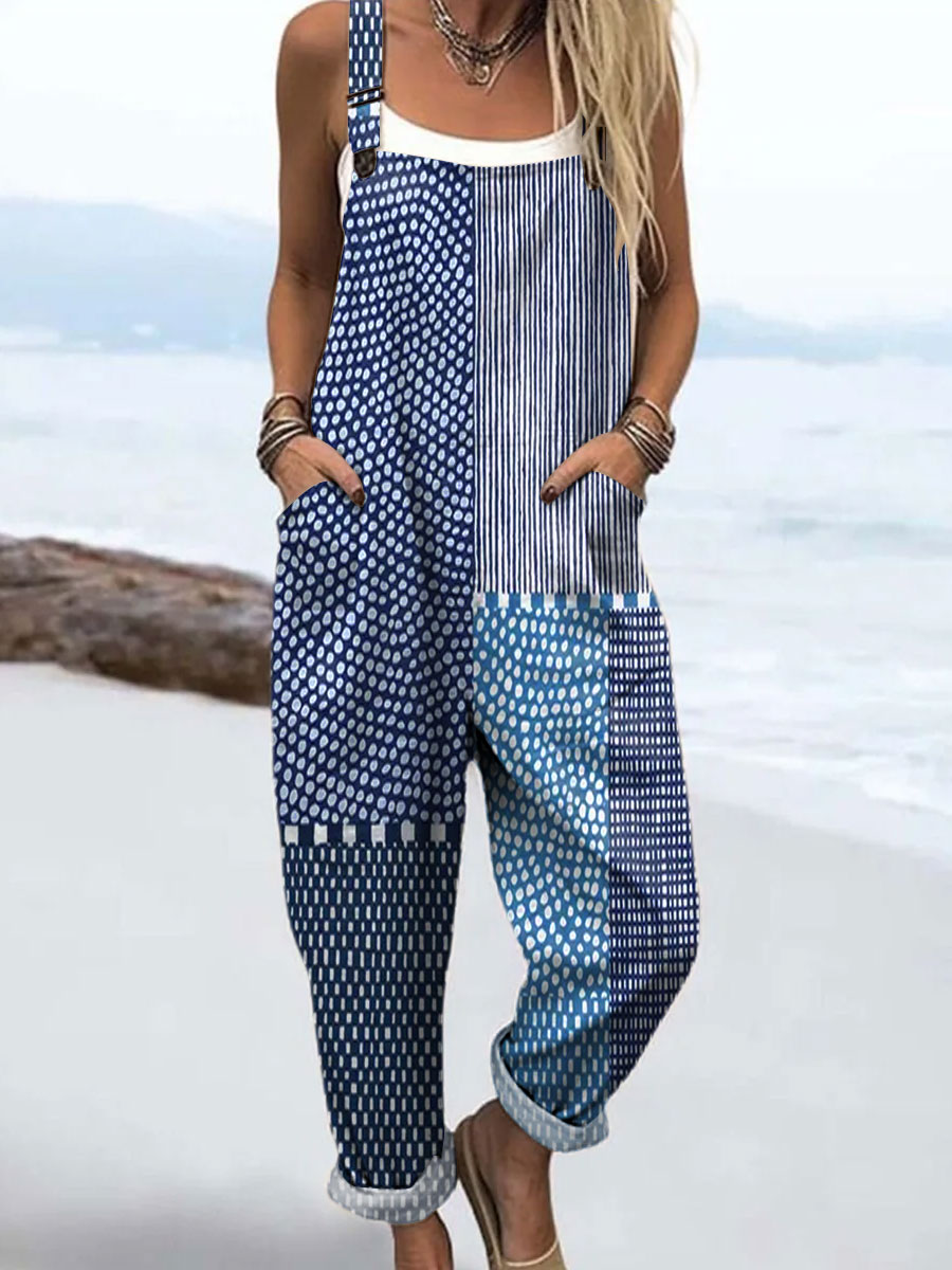Signe | Indigo Rhythm Jumpsuit