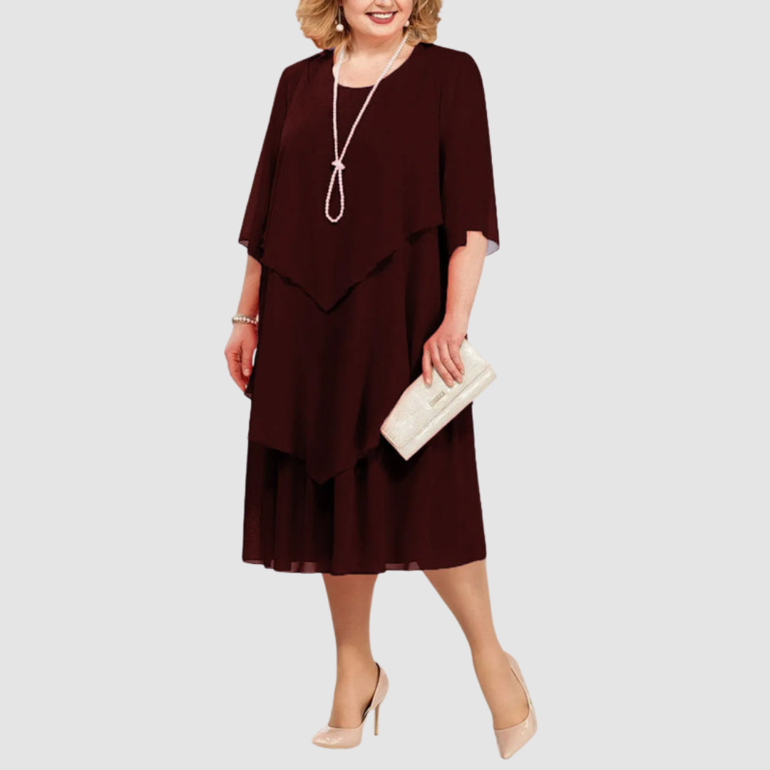 Elyce™ Comfortable Elegant Chiffon Midi Dress