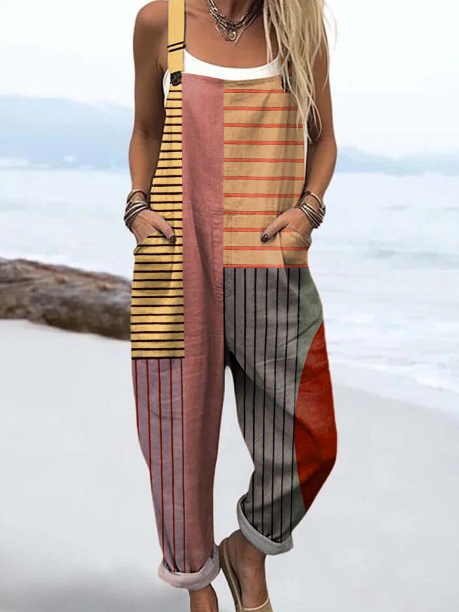 Thyra | Striped Harmony Jumpsuit