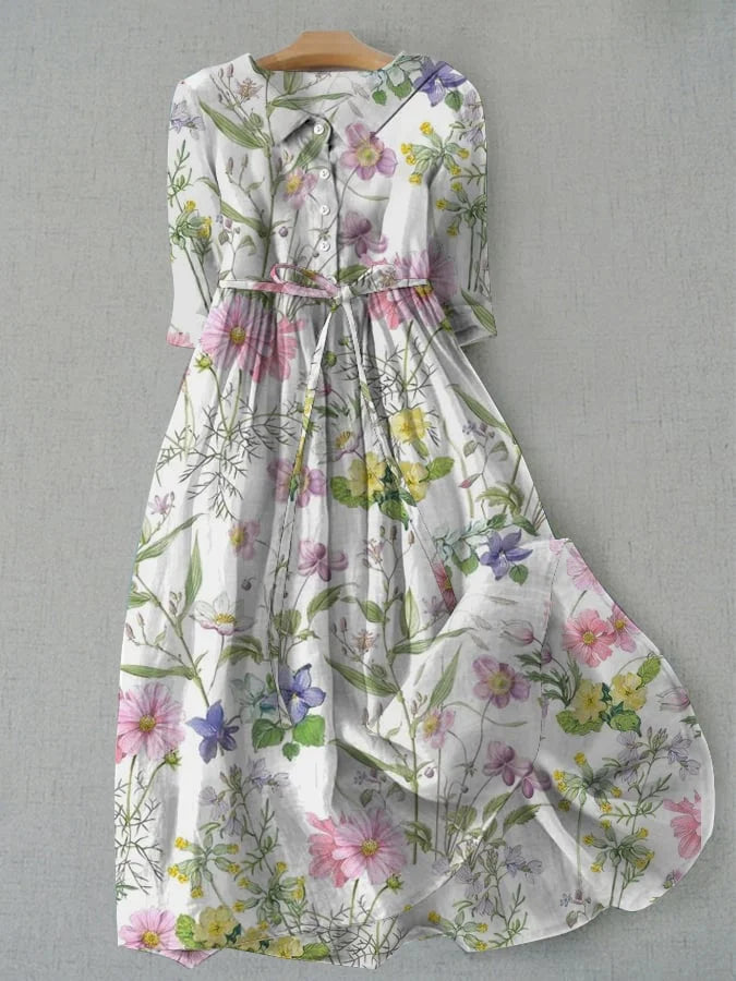 Dahlia - A-Line Floral Dress