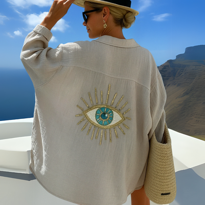 Aubrey™ | Ibiza-Style Casual Blouse