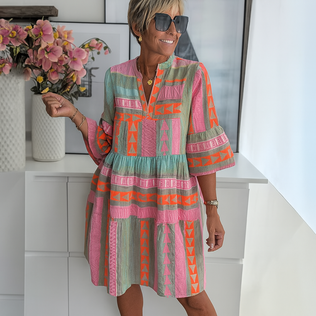 Stacey – Embroidered Mini Dress