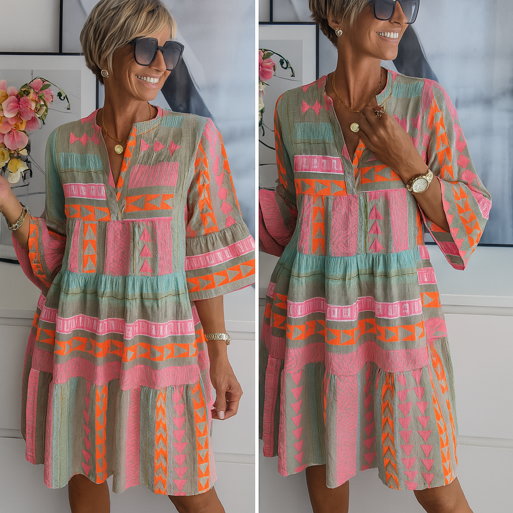 Stacey – Embroidered Mini Dress