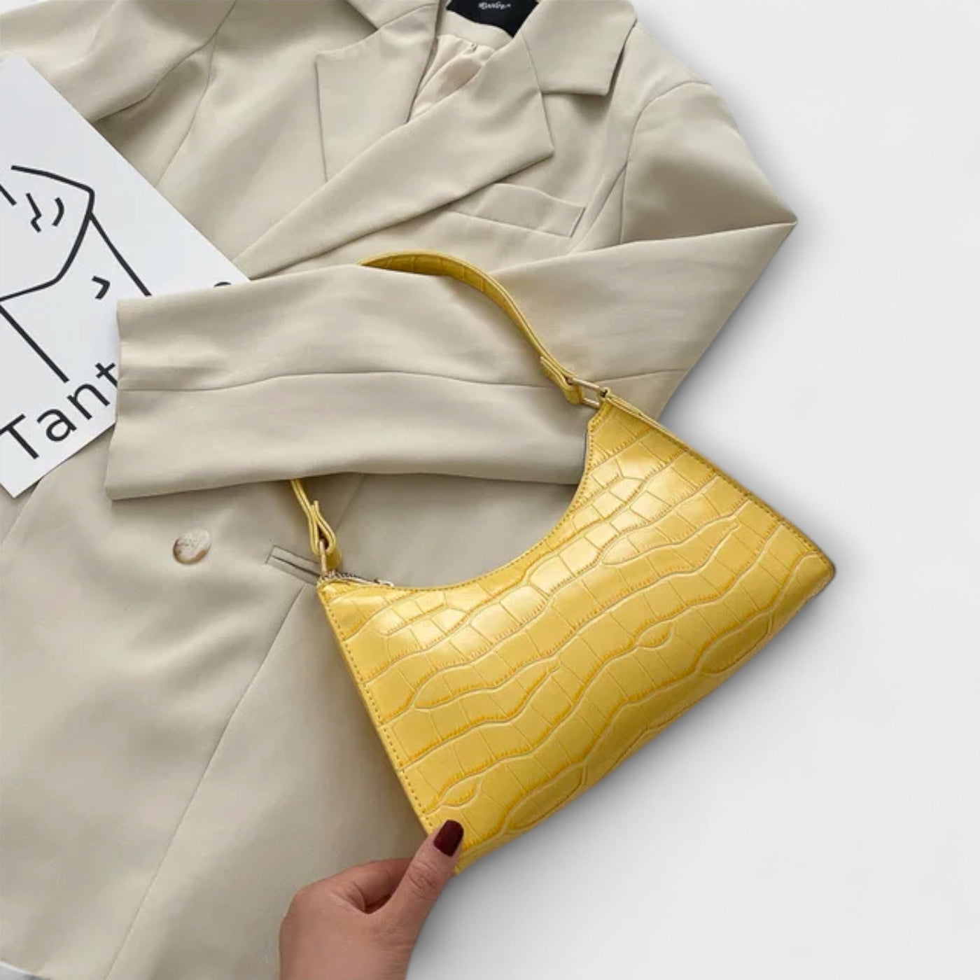 Helen™ | Glossy Leather Bag