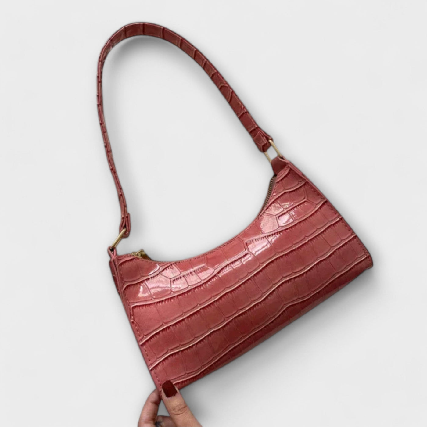 Helen™ | Glossy Leather Bag