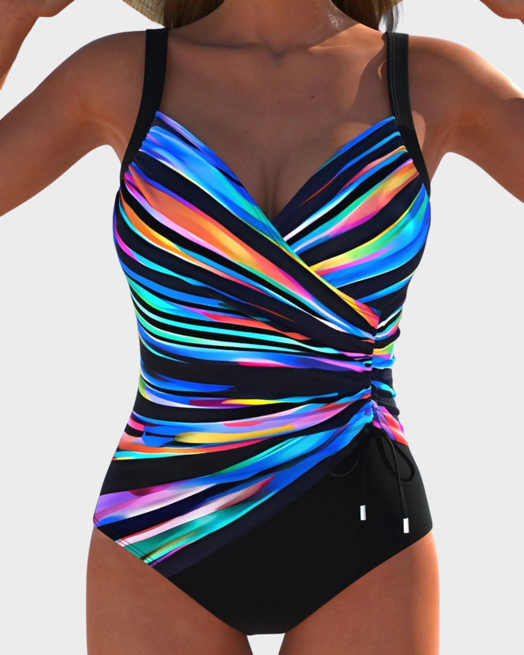 Brooke – Shaping Swimsuit with a Colorful Accent