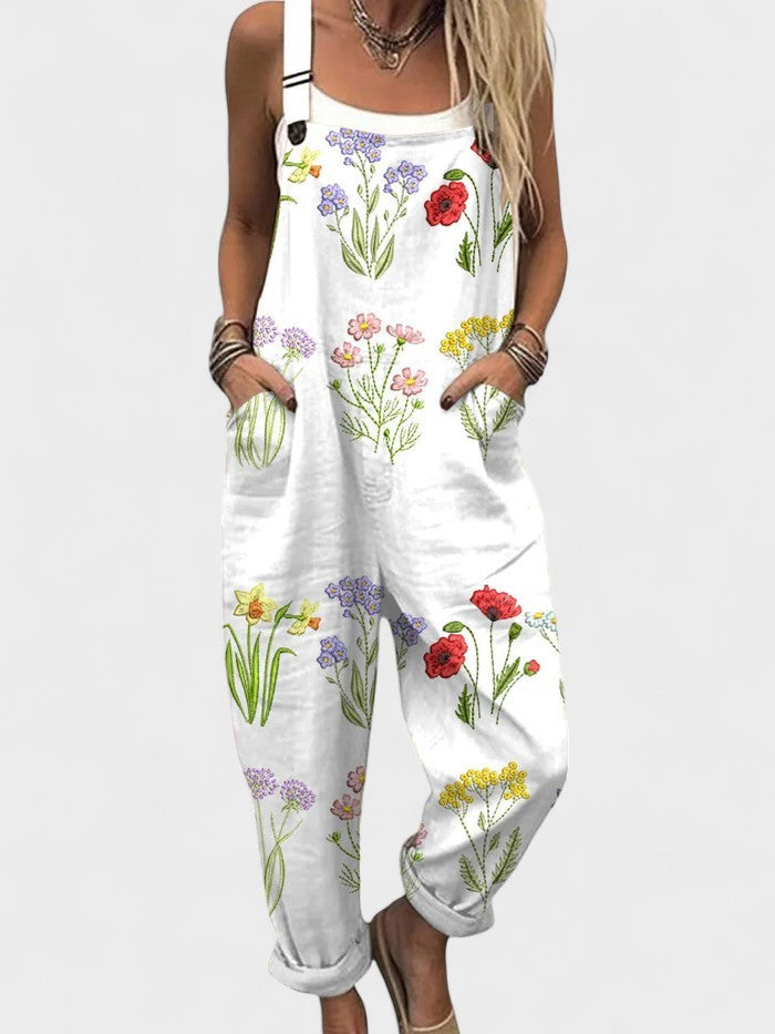 Sienna | Floral Embroidered Jumpsuit