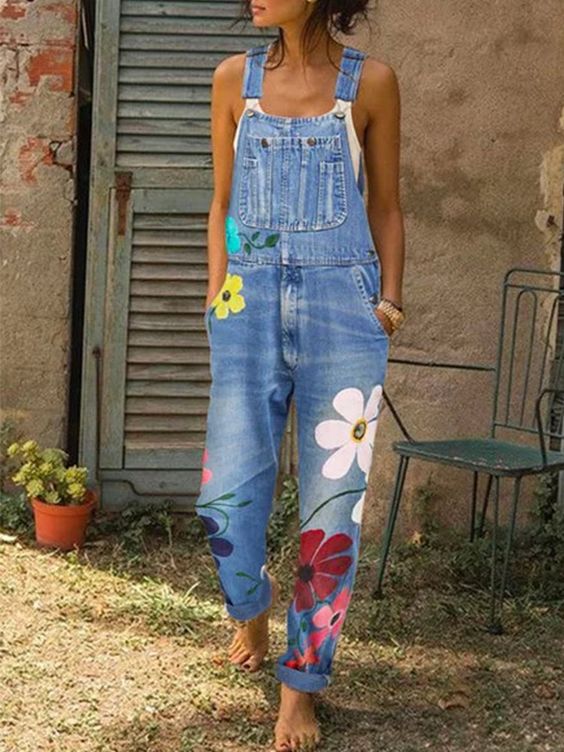 Tracey™ | Sleeveless Denim Overalls