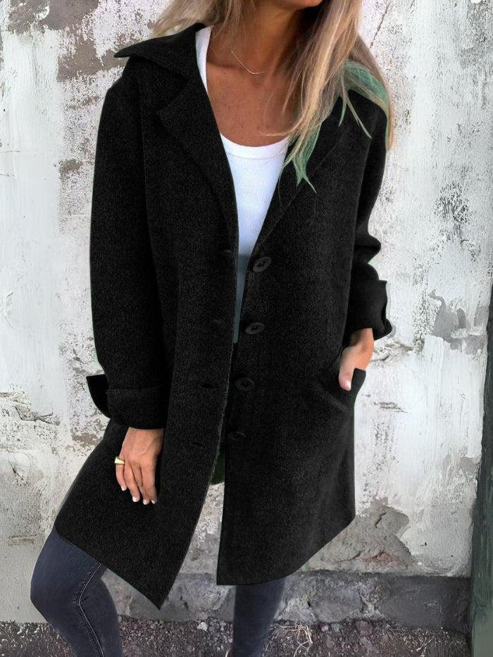 Léonie – Relaxed long autumn coat