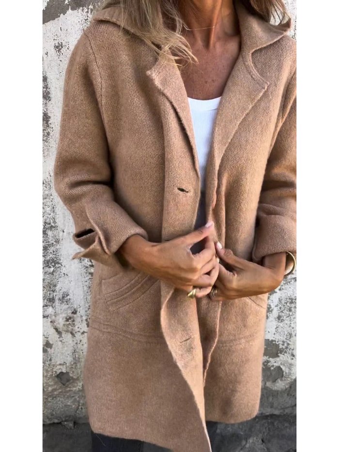Léonie – Relaxed long autumn coat