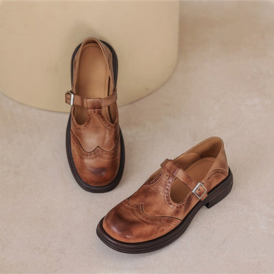 VERDA™ – Elegant Leather Mary Jane Shoes