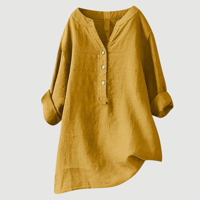 Freja – Airy and comfortable linen shirt with buttons