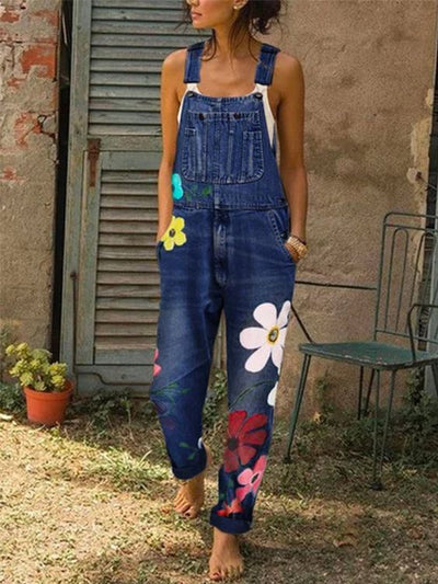 Tracey™ | Sleeveless Denim Overalls